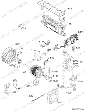 Взрыв-схема сушильной машины Rex Electrolux RDH3674PDE - Схема узла Electrical equipment 268